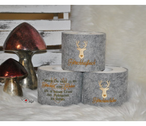 Stickserie - Hirsch Sprüche Klorollenverstecker